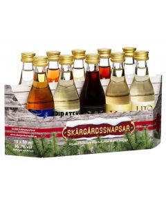 Saturnus Skärgårdssnapsar 10 Miniflaschen 36,2% vol., 10 x 50ml